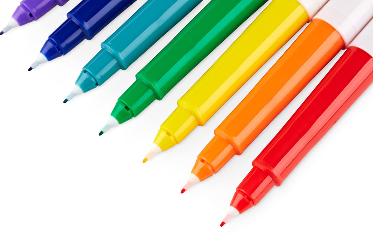 Crayola Ultra Fine Point Markers (12ct) – No Bleed Permanent Ink for Adult Coloring & Calligraphy