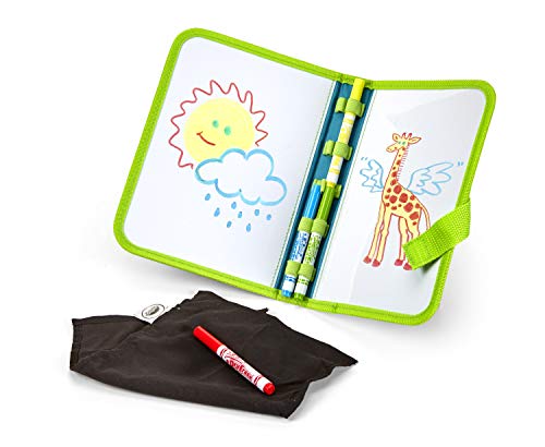 Crayola Washable Dry Erase Travel Pack - Reusable Whiteboard for Kids Ages 4+
