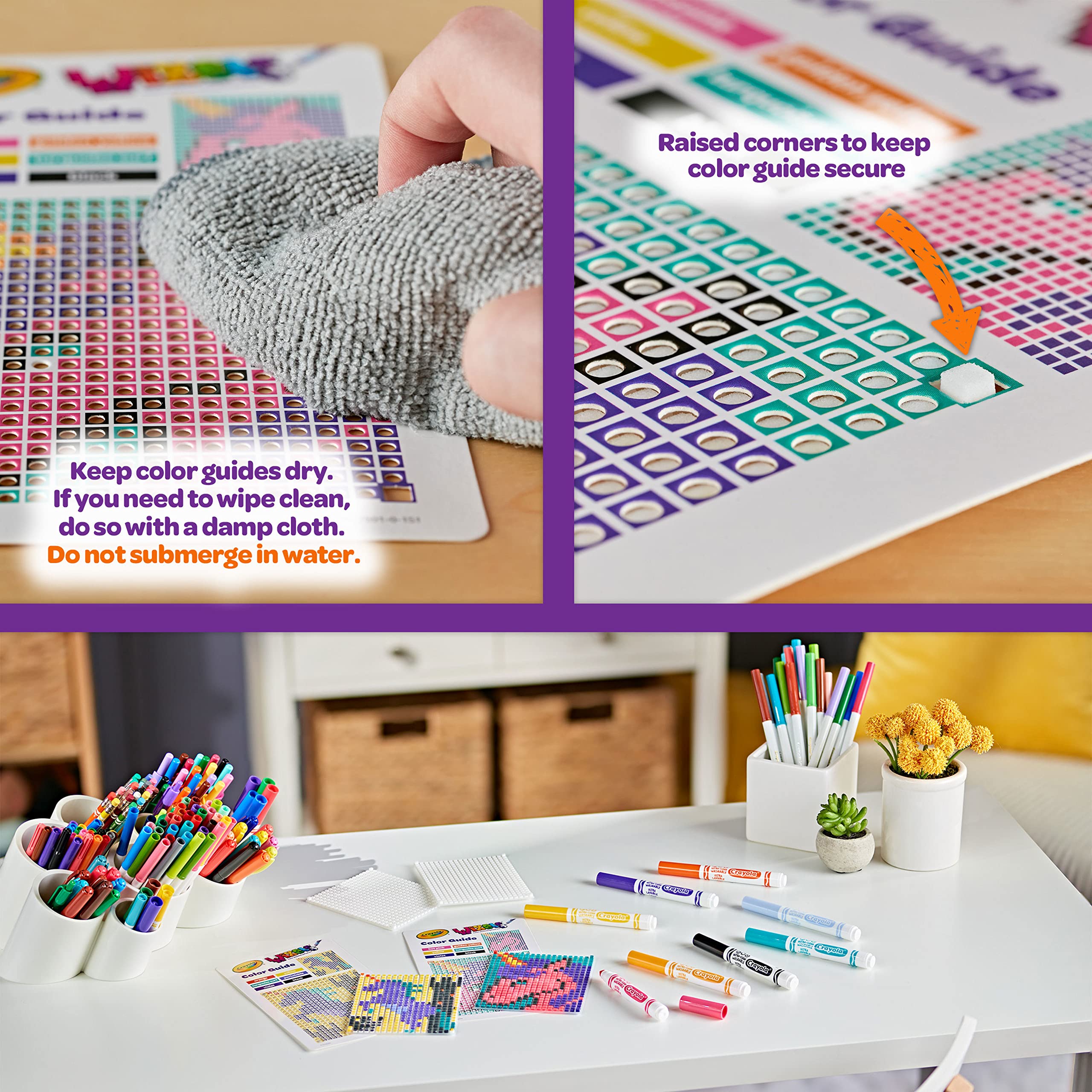 Crayola Wixels Unicorn Activity Kit – Pixel Art with Capillary Action for Kids Ages 6+