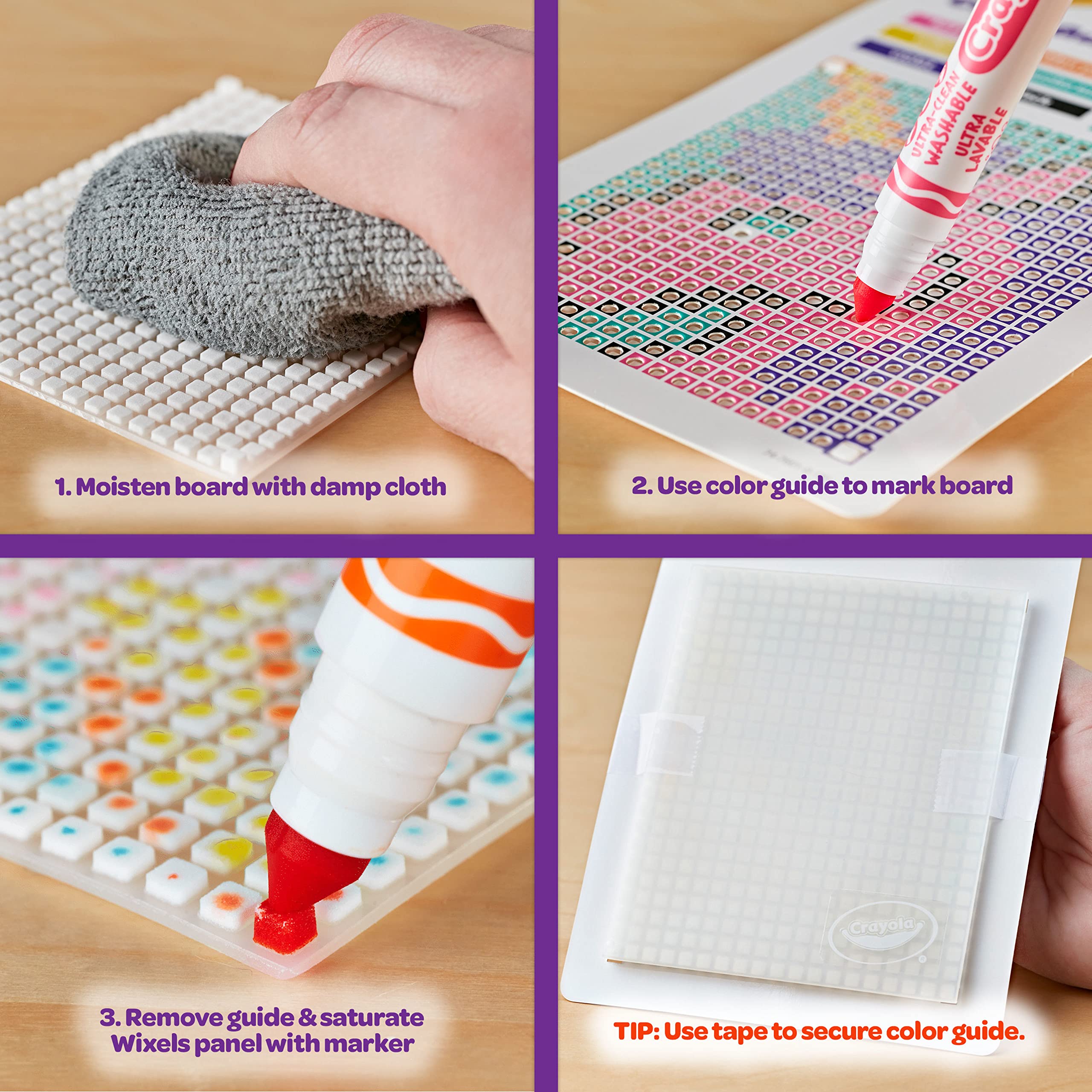 Crayola Wixels Unicorn Activity Kit – Pixel Art with Capillary Action for Kids Ages 6+