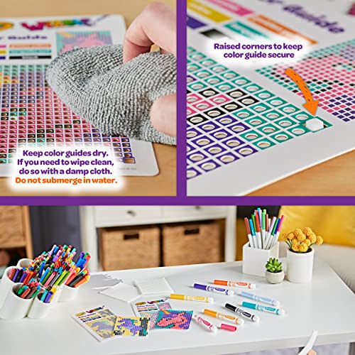 Crayola Wixels Unicorn Activity Kit – Pixel Art with Capillary Action for Kids Ages 6+