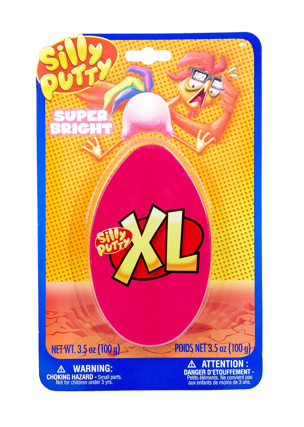 Crayola XL Silly Putty Super Bright – 100g Neon Fidget Putty in Egg Tin