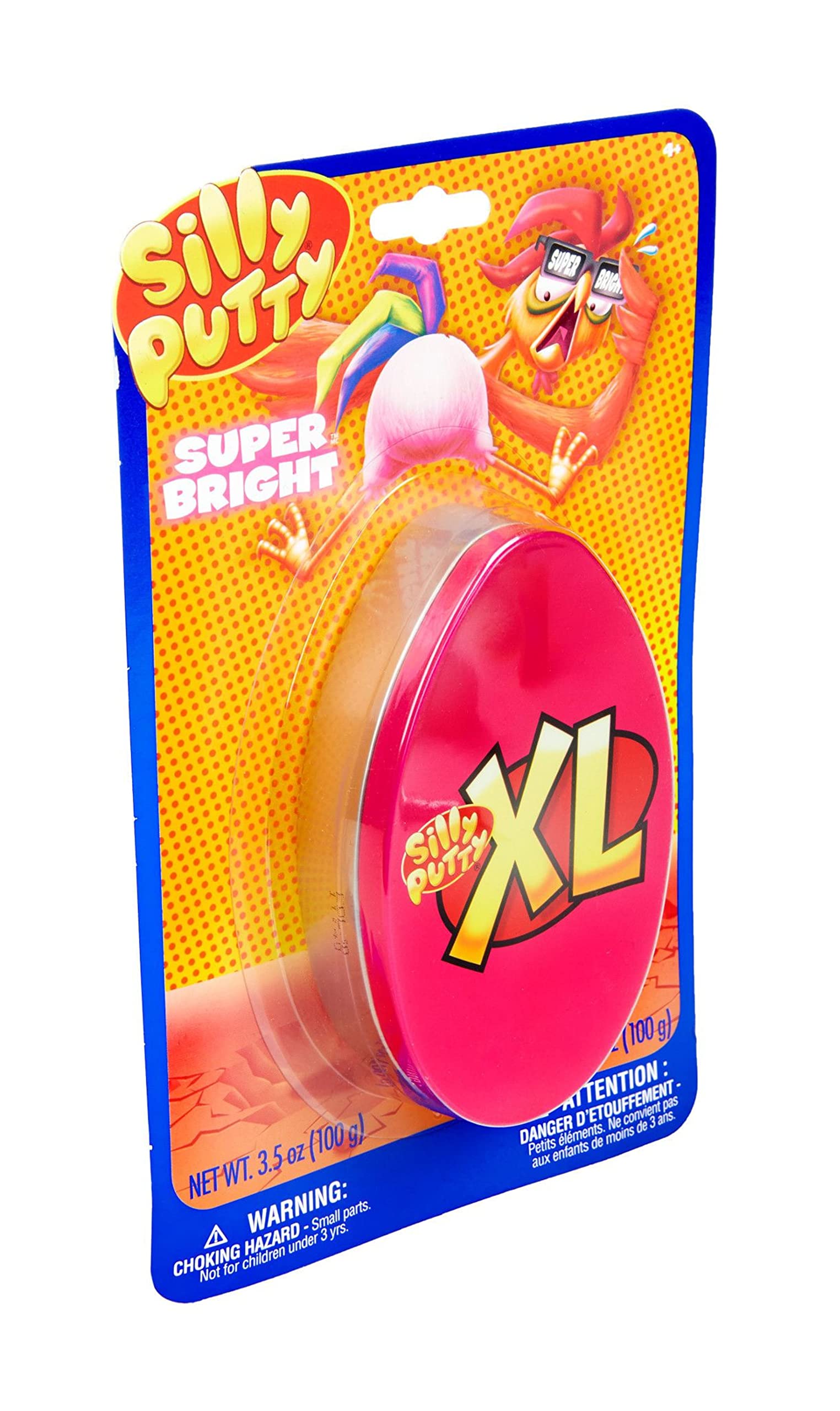 Crayola XL Silly Putty Super Bright – 100g Neon Fidget Putty in Egg Tin