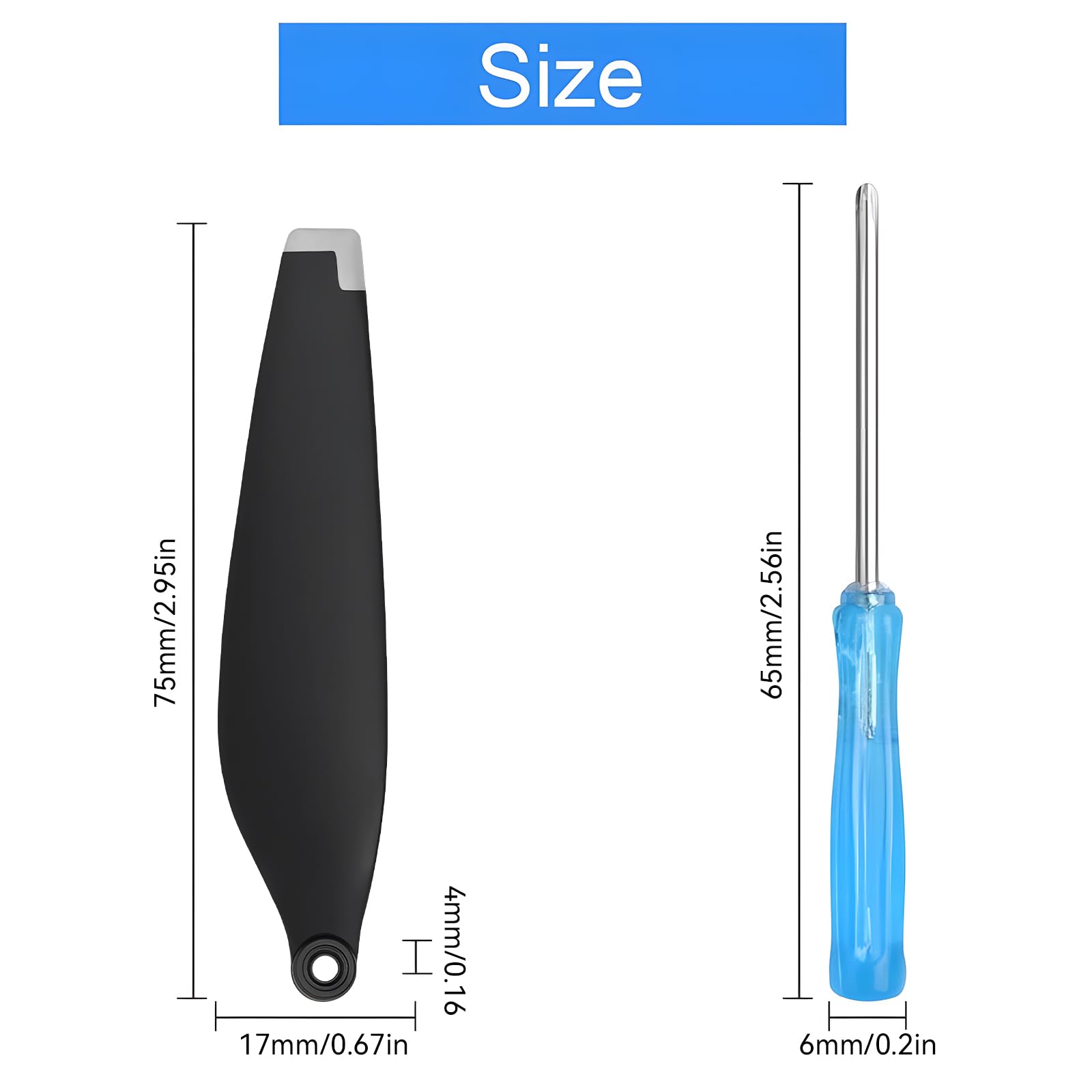 Craznick 32-Pack Replacement Propellers for DJI Mini 4 Pro/Mini 3 Pro – Low Noise, Quick Install with Screws & Tools