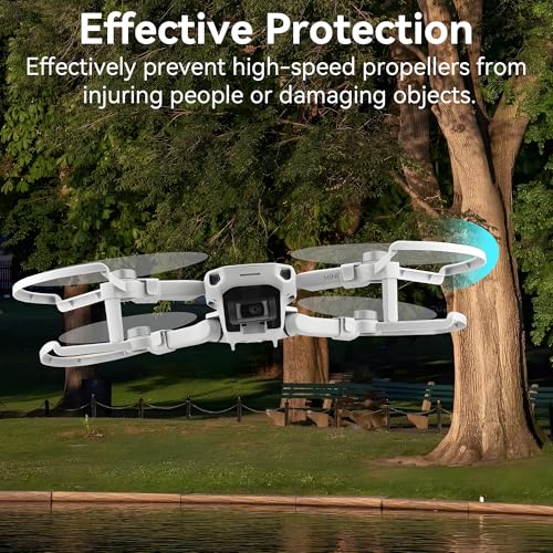 Craznick Propeller Guard for DJI Mini 2 / Mini 2 SE / Mini 4K / Mini SE – Lightweight 26g Quick-Release 4-Pack Drone Accessory