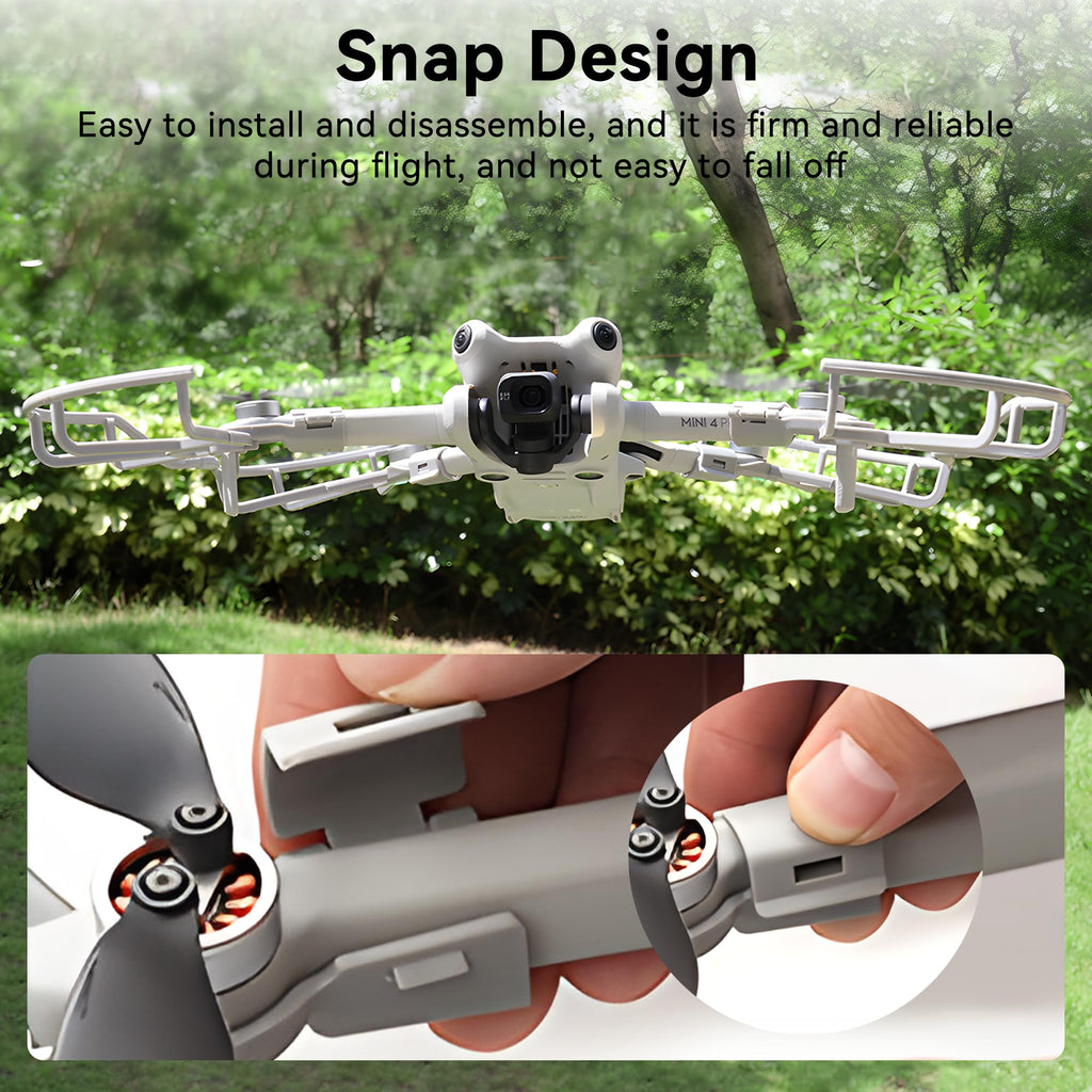 Craznick Propeller Guard for DJI Mini 4 Pro – Quick Release, ABS, 49g
