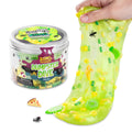 Crazy Aaron's Dumpster Dive Slime Charmers – Light Green Water Slime with Green Apple Scent and Assorted Charms
