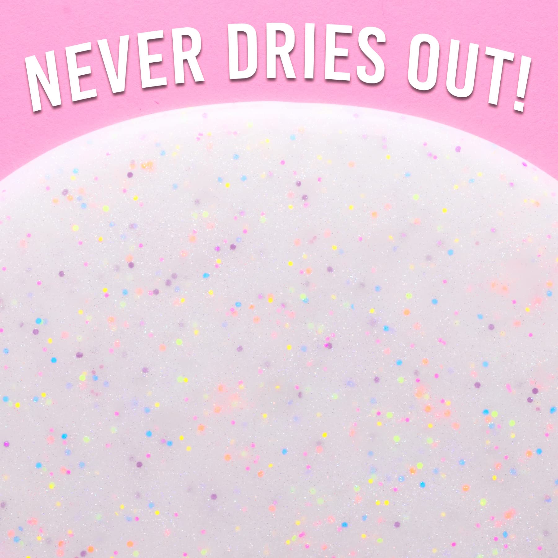 Crazy Aaron's Glow in the Dark Unicorn Thinking Putty - Pink Glow, Rainbow Glitter, Non-Toxic, 90g