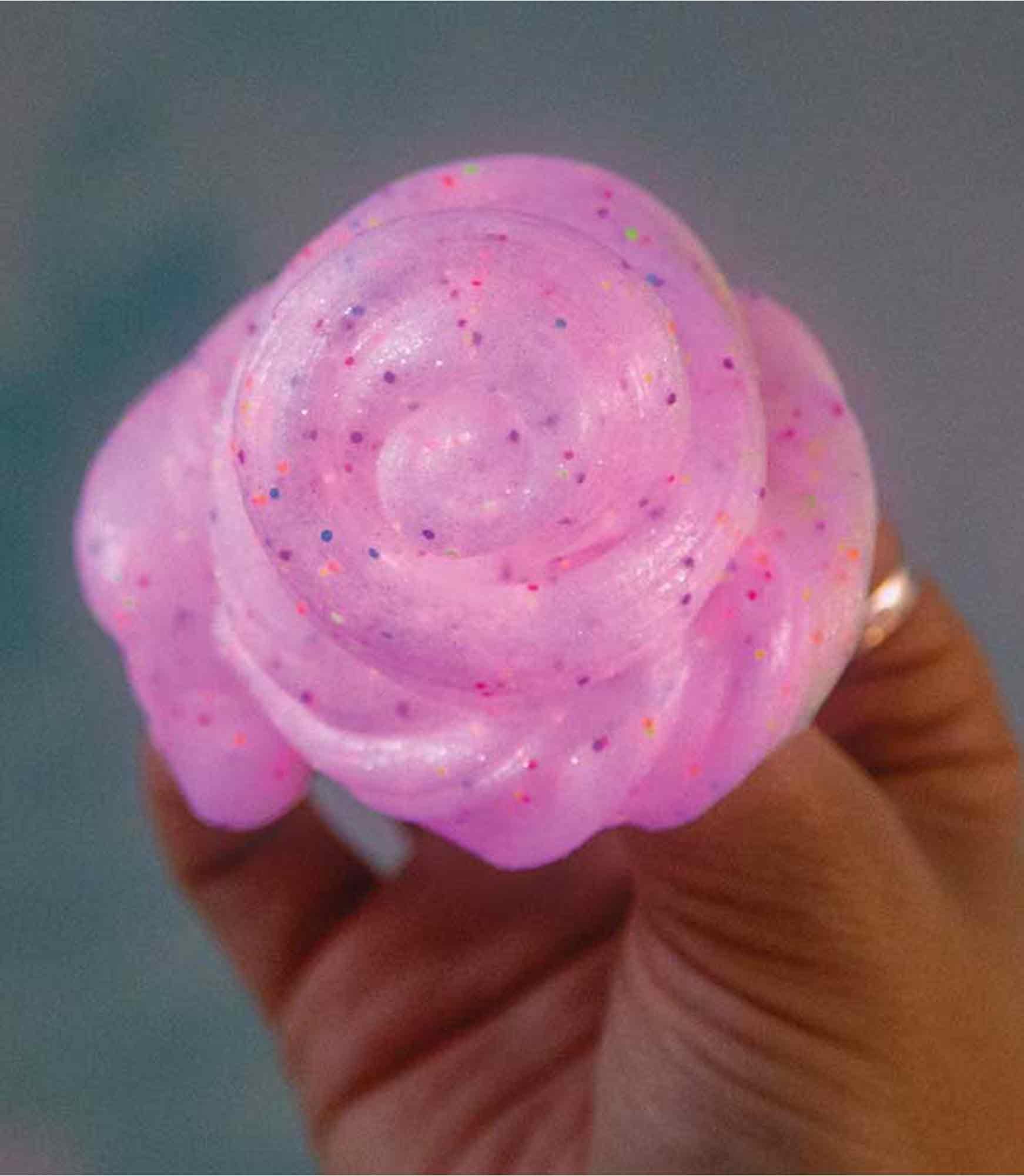 Crazy Aaron's Glow in the Dark Unicorn Thinking Putty - Pink Glow, Rainbow Glitter, Non-Toxic, 90g