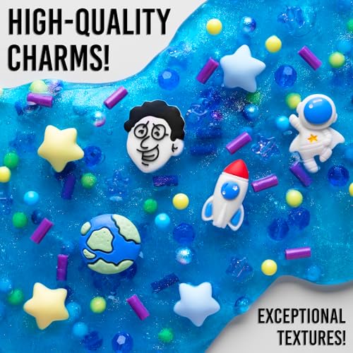 Crazy Aaron's Slime Charmers Cosmic Matter Blue Water Slime with Charms – Sensory Toy for Kids Ages 3+