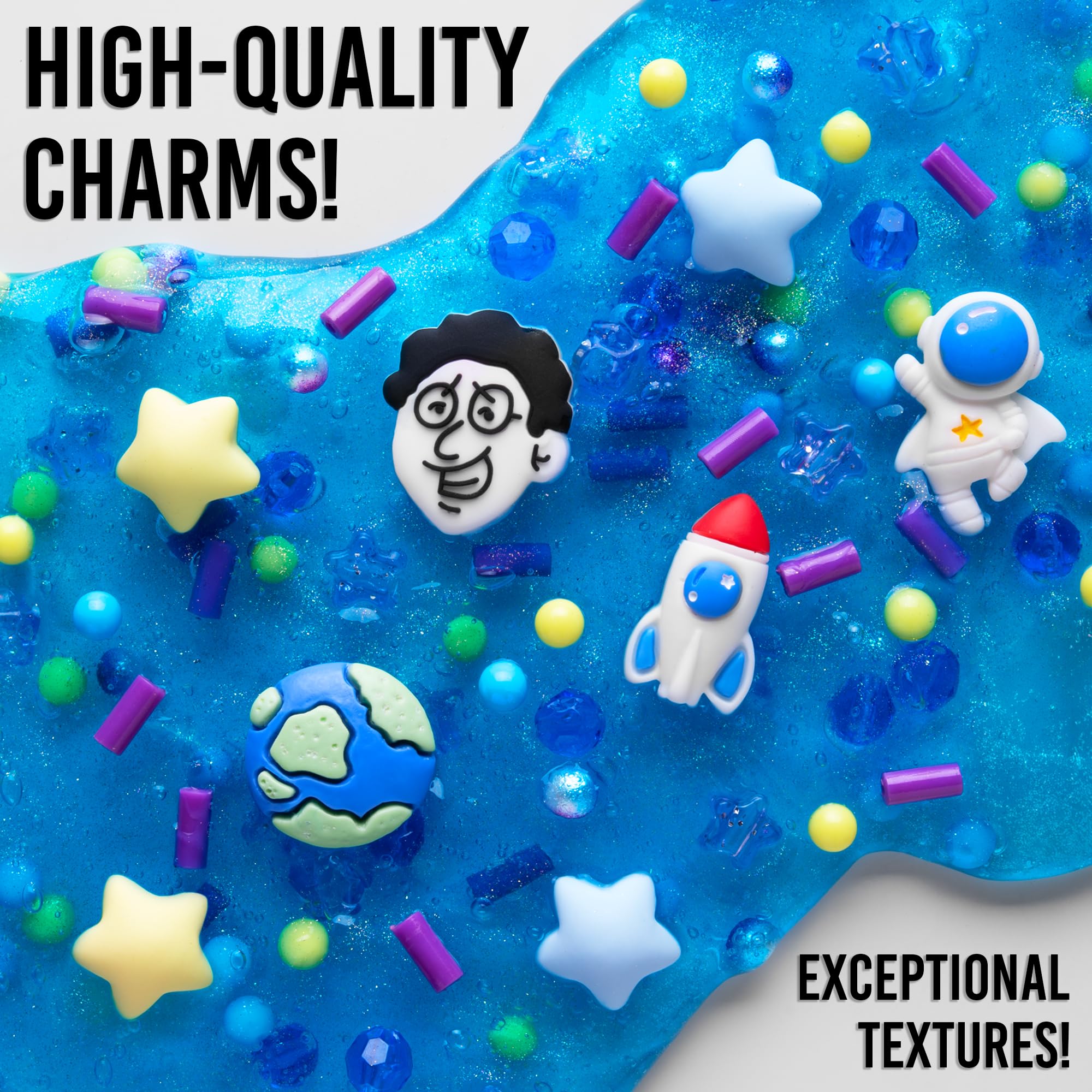 Crazy Aaron's Slime Charmers Cosmic Matter Blue Water Slime with Charms – Sensory Toy for Kids Ages 3+