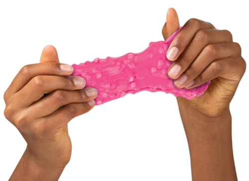 Crazy Aaron's Sponge Putty Thinking Putty – Hot Pink with Beads, Never Dries Out (3.2 oz, Made in USA)