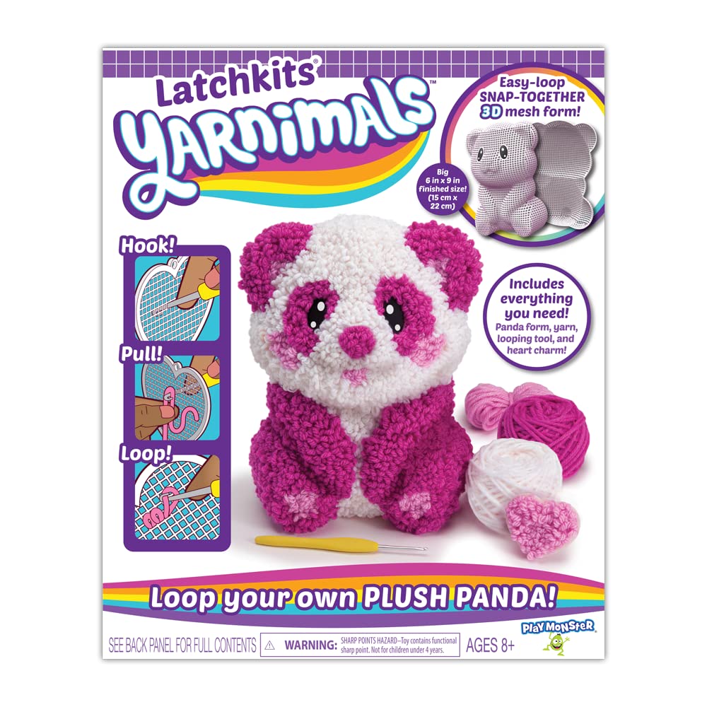 Create a Soft Panda Toy with PlayMonster Yarnimals – No-Sew Craft Kit (Ages 8+)