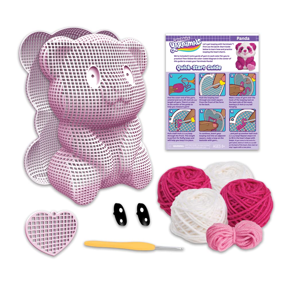 Create a Soft Panda Toy with PlayMonster Yarnimals – No-Sew Craft Kit (Ages 8+)