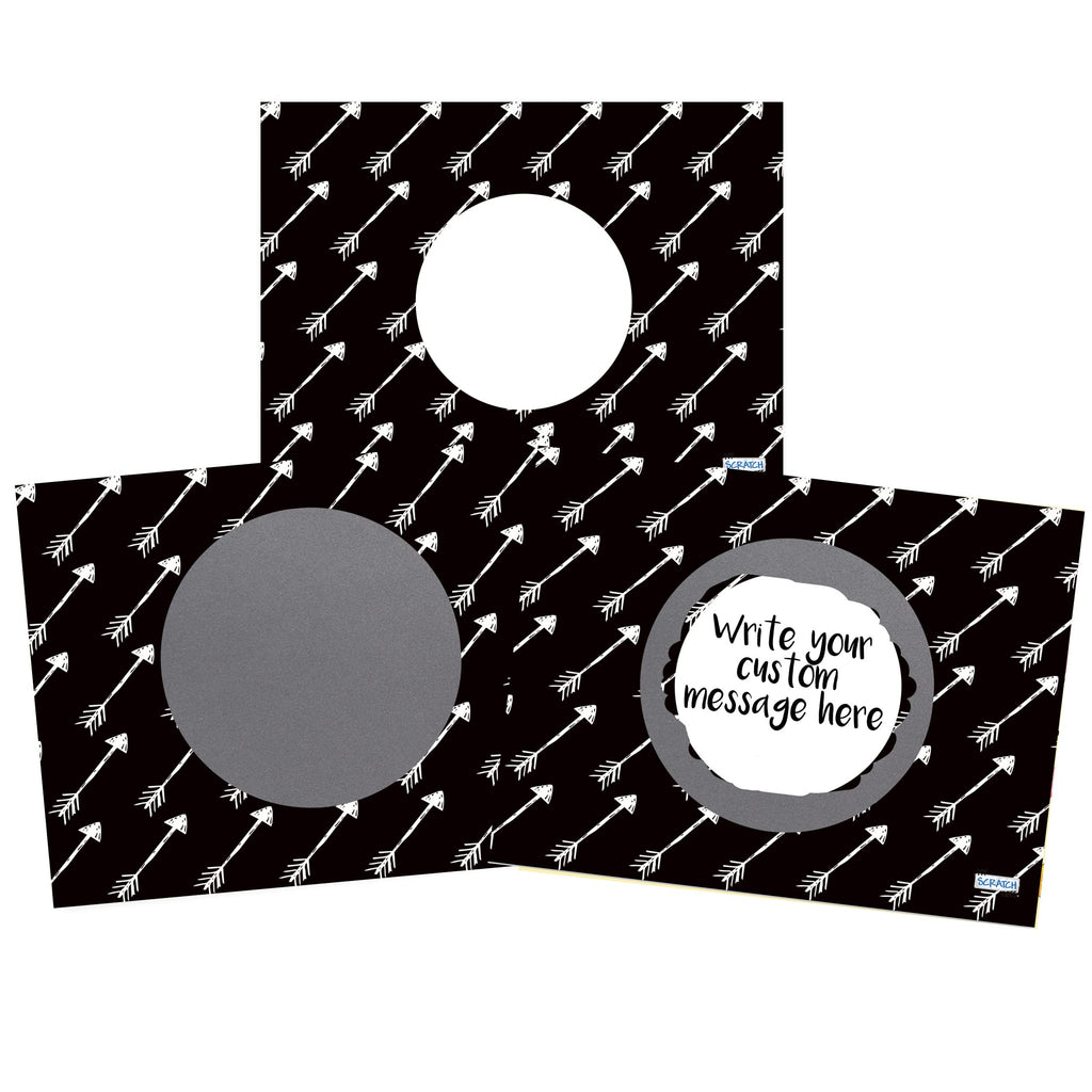 Create Your Own Scratch Off Surprises: 20 Pack of Arrow Design Cards and Stickers from My Scratch Offs