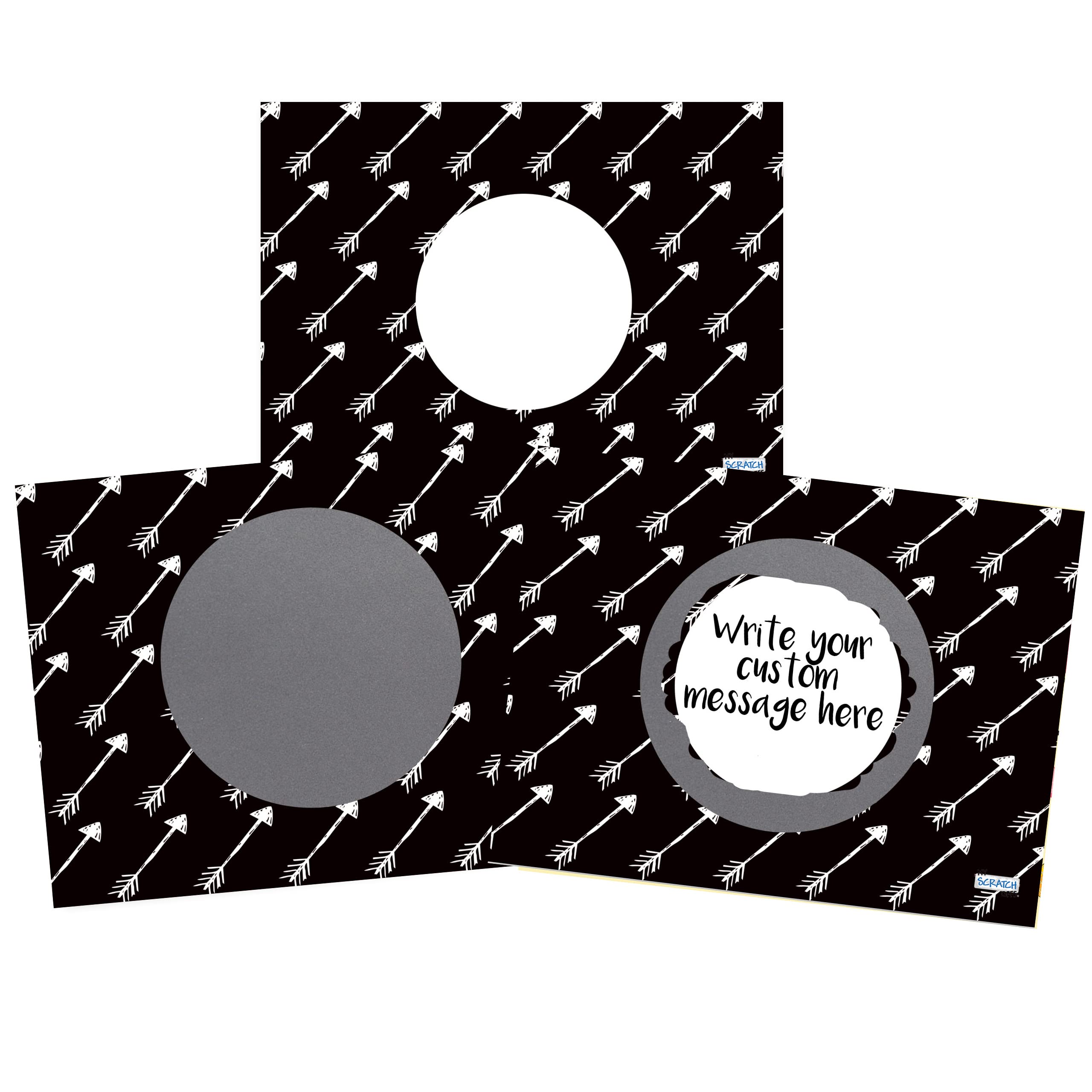 Create Your Own Scratch Off Surprises: 20 Pack of Arrow Design Cards and Stickers from My Scratch Offs