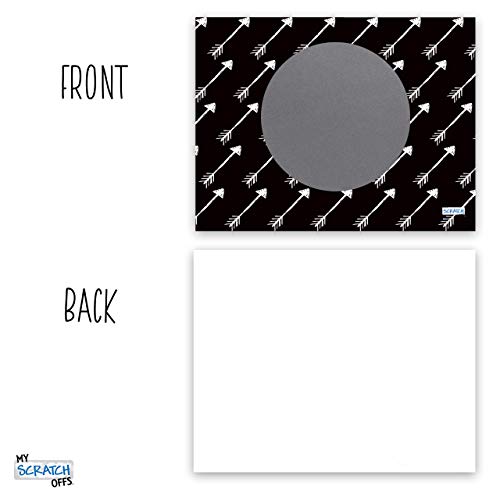 Create Your Own Scratch Off Surprises: 20 Pack of Arrow Design Cards and Stickers from My Scratch Offs