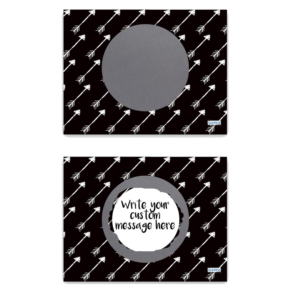Create Your Own Scratch Off Surprises: 20 Pack of Arrow Design Cards and Stickers from My Scratch Offs