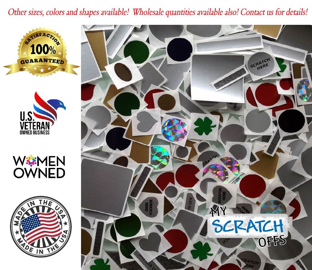 Create Your Own Scratch Off Surprises: 20 Pack of Arrow Design Cards and Stickers from My Scratch Offs