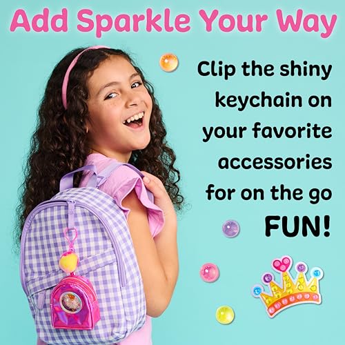 Creativity for Kids Bubble Gems Backpack Keychain: Diamond Painting Kit with Kitty Princess Pearl Pal for Ages 6+