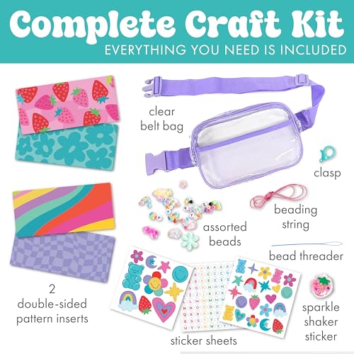 Creativity for Kids Chic Boutique Belt Bag - DIY Fashion Craft Kit for Girls Ages 6+