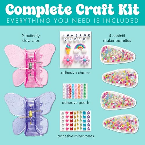 Creativity for Kids Chic Boutique Hair Clips: DIY Hair Clip Kit for Girls Ages 6+