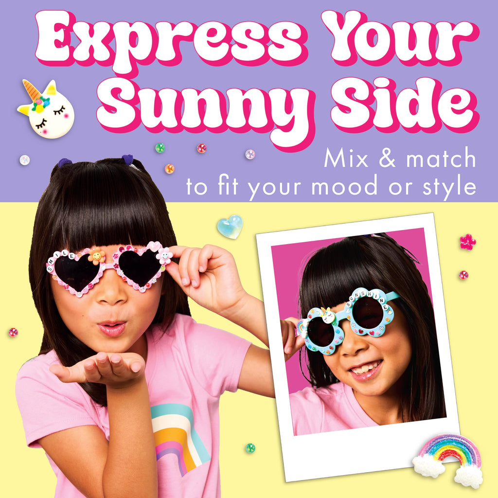 Creativity for Kids Chic Boutique Sunnies DIY Kit – Make 2 Trendy Sunglasses with Pearls, Rhinestones & Charms