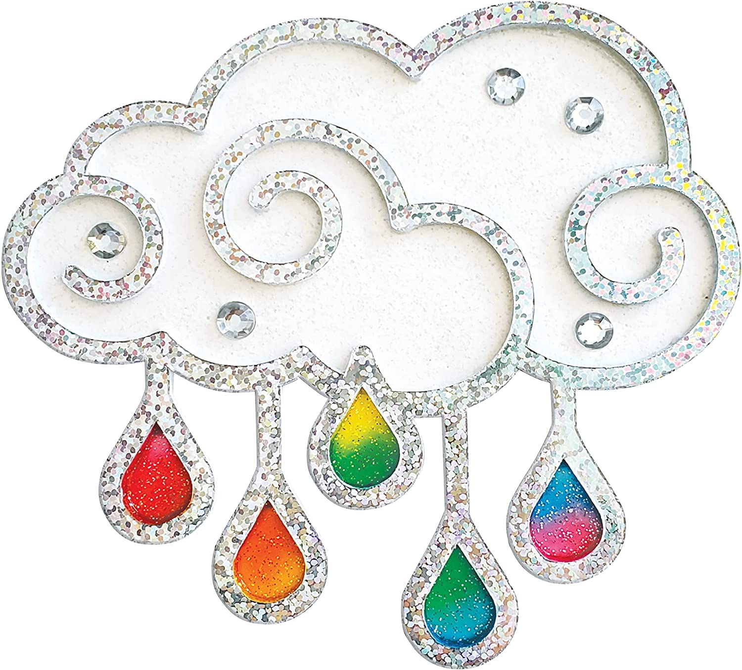 Creativity for Kids Easy Sparkle Window Art Kit – 7 Peel-and-Press Designs for Ages 6+