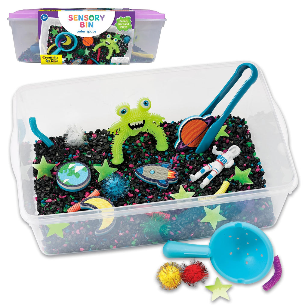 Creativity for Kids Outer Space Sensory Bin – Space Toys for Toddlers Ages 3-5+