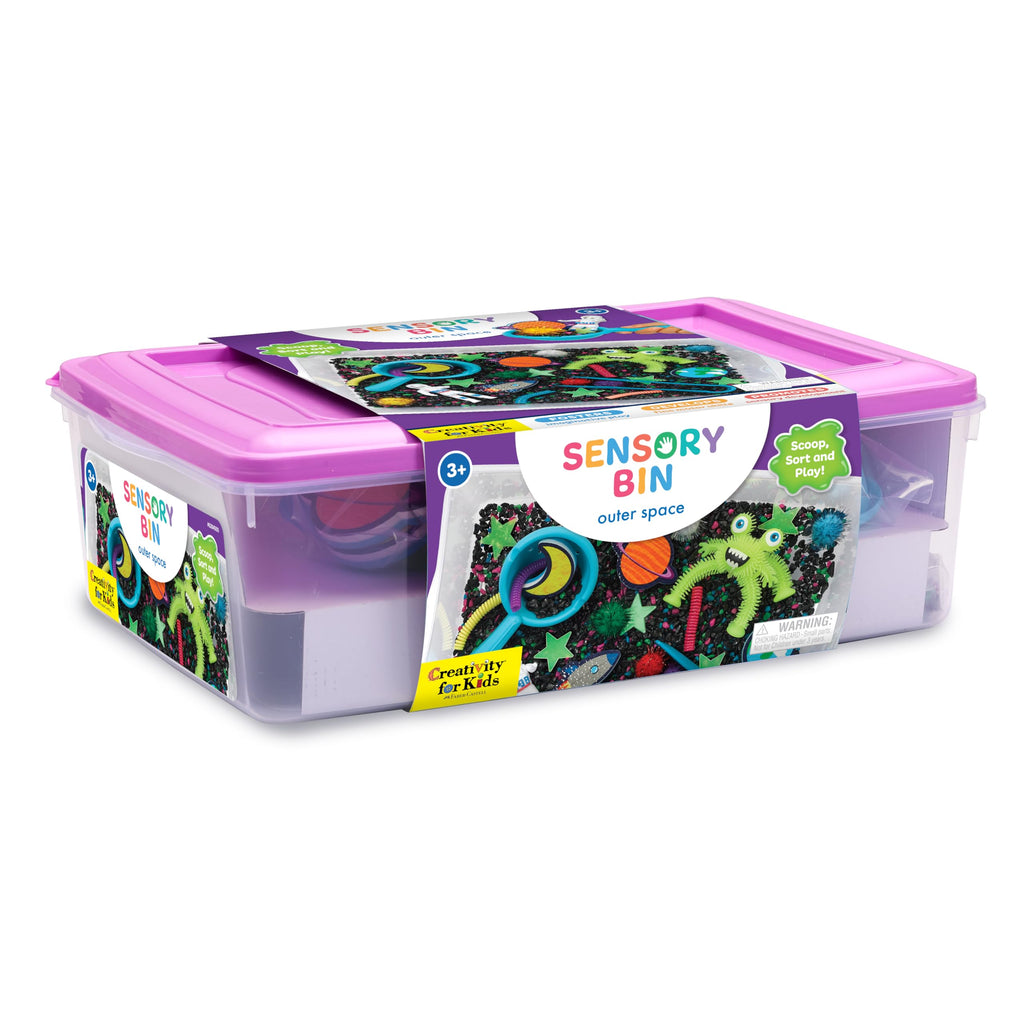 Creativity for Kids Outer Space Sensory Bin – Space Toys for Toddlers Ages 3-5+