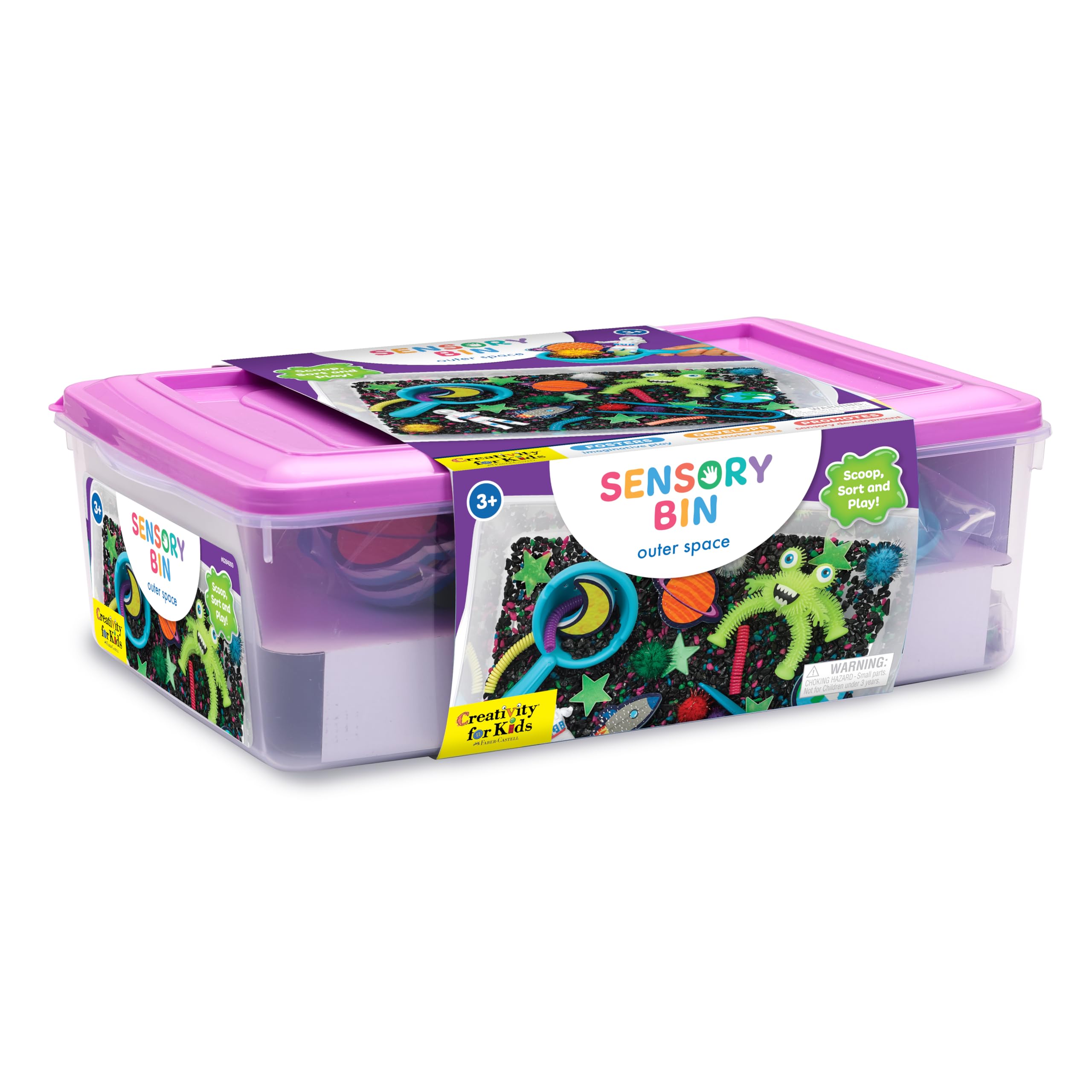 Creativity for Kids Outer Space Sensory Bin – Space Toys for Toddlers Ages 3-5+