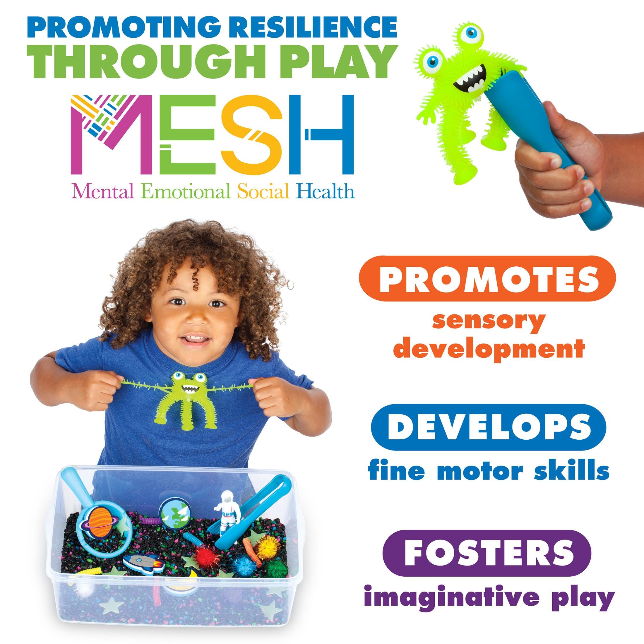 Creativity for Kids Outer Space Sensory Bin – Space Toys for Toddlers Ages 3-5+