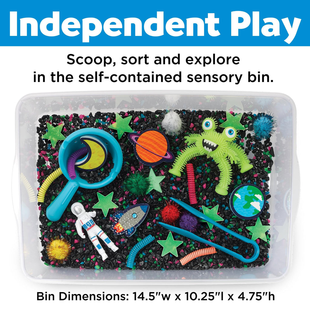 Creativity for Kids Outer Space Sensory Bin – Space Toys for Toddlers Ages 3-5+