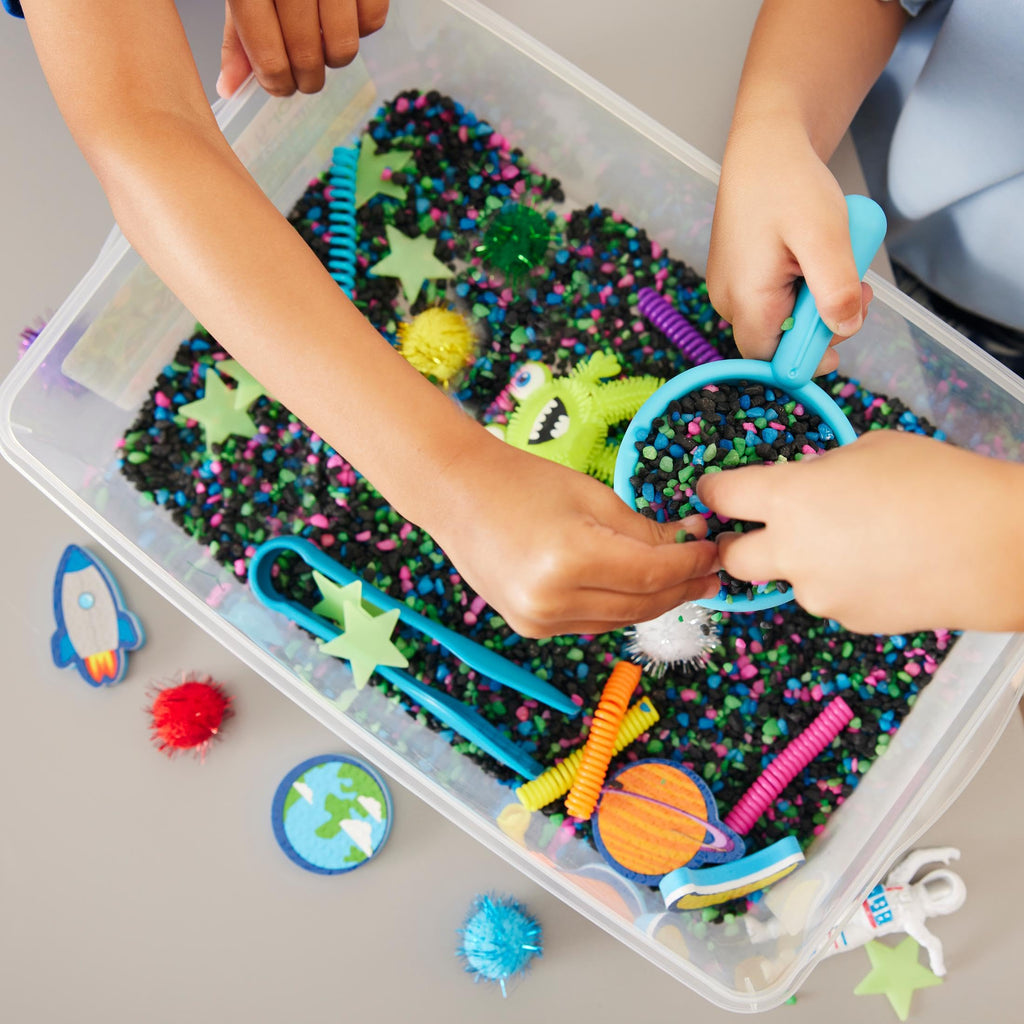 Creativity for Kids Outer Space Sensory Bin – Space Toys for Toddlers Ages 3-5+
