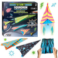 Creativity for Kids Paper Airplane Kit: 70 Planes, 2 Launchers, Glow-in-Dark Stickers for Ages 6+