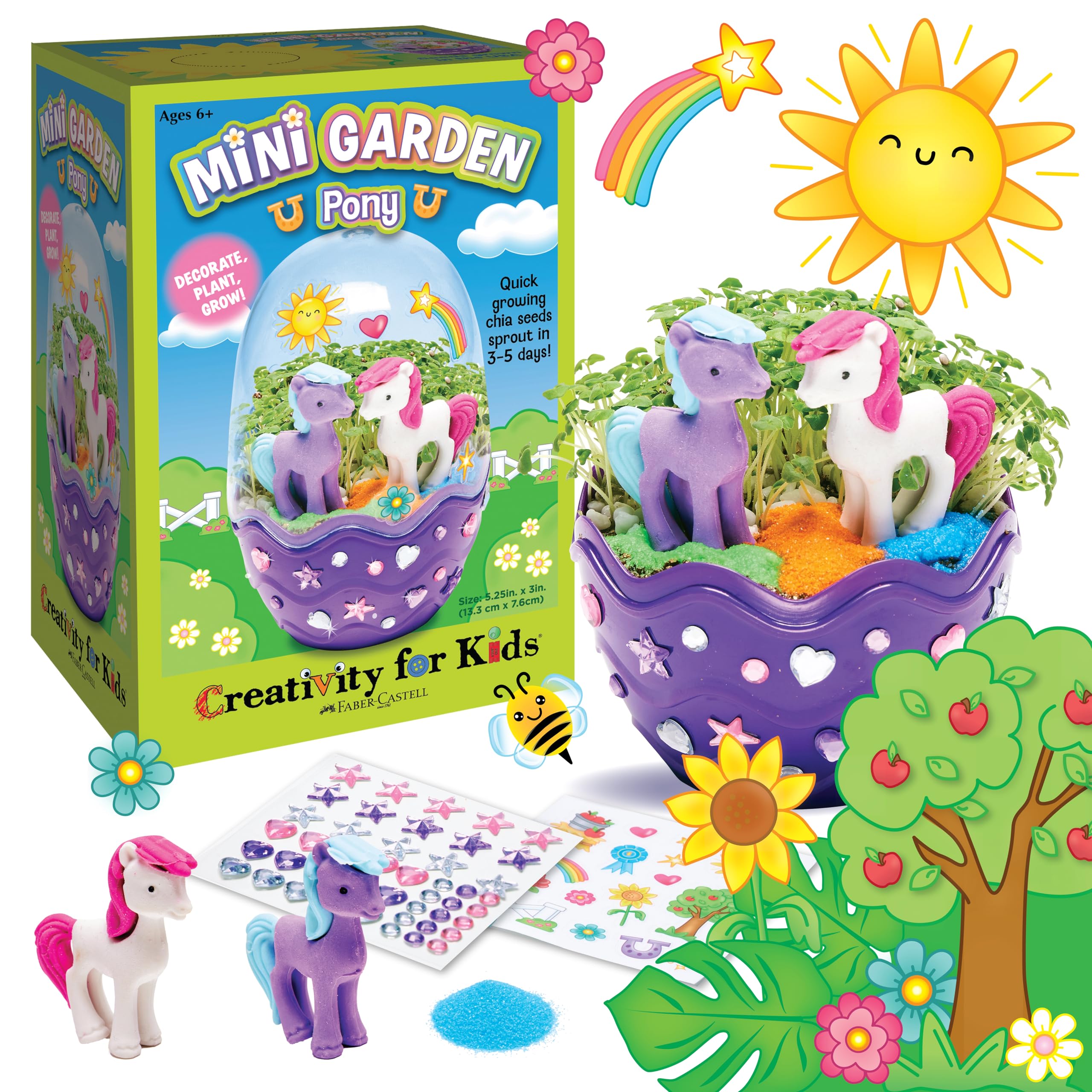 Creativity for Kids Pony Terrarium Kit – Horse Gifts for Girls Ages 6+