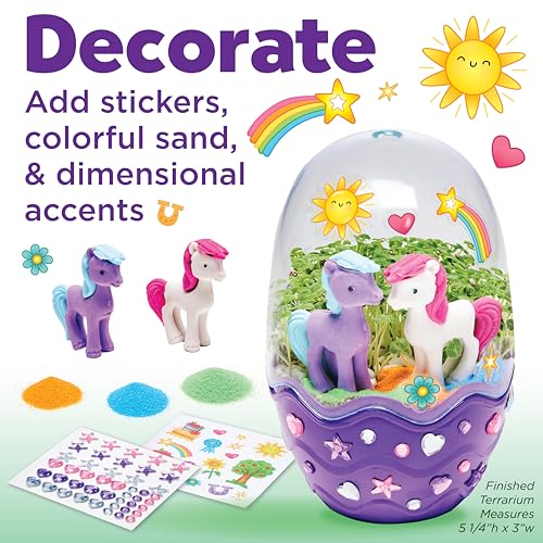 Creativity for Kids Pony Terrarium Kit – Horse Gifts for Girls Ages 6+