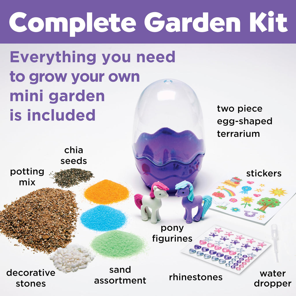Creativity for Kids Pony Terrarium Kit – Horse Gifts for Girls Ages 6+