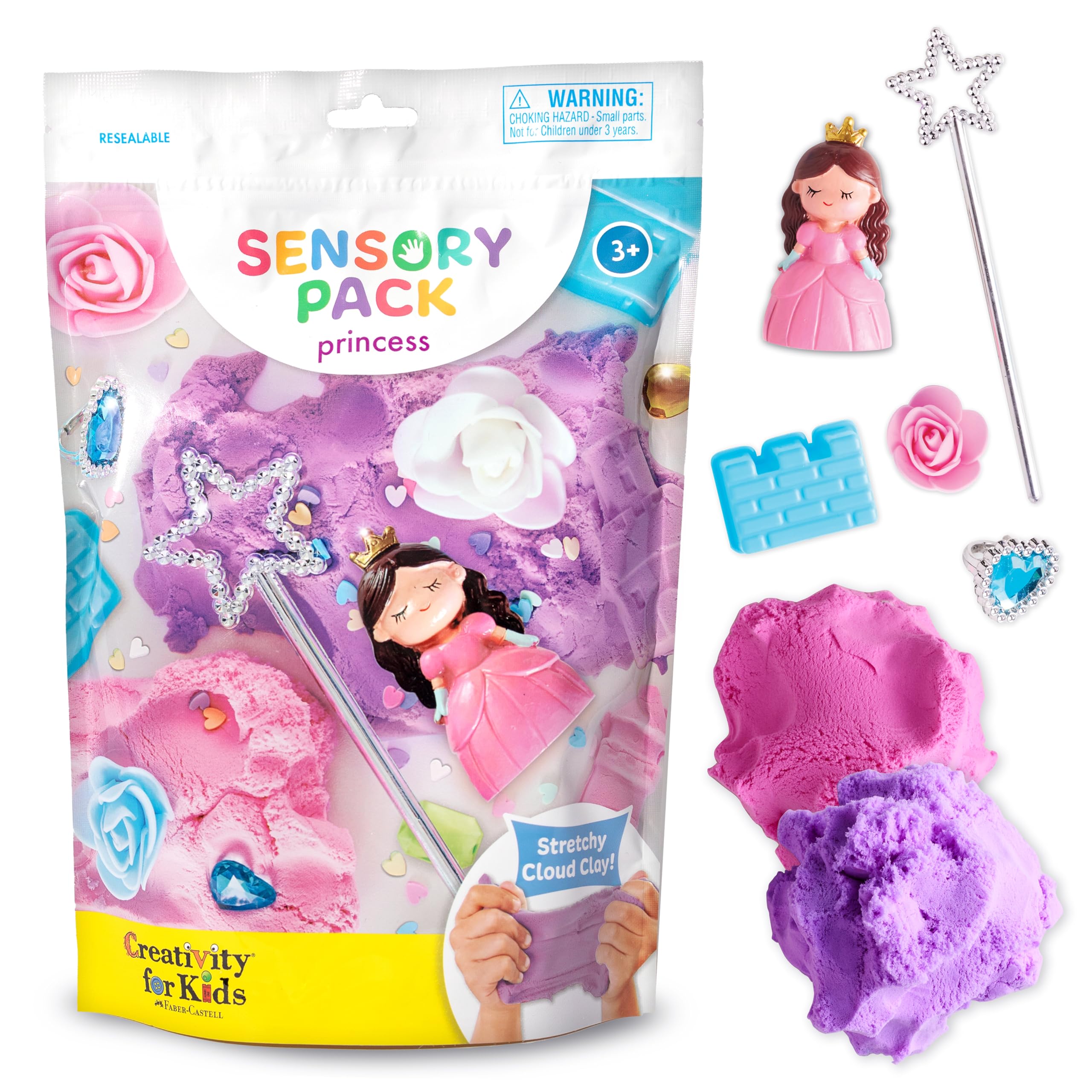 Creativity for Kids Princess Sensory Pack – Calm Down Corner & Travel Toy for Ages 3+