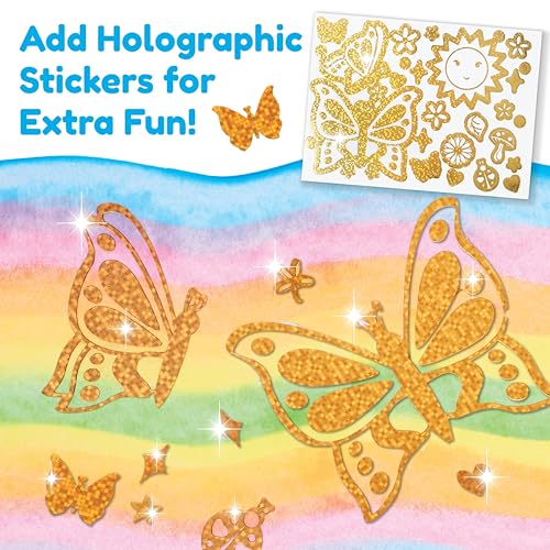 Creativity for Kids Squeegeez Magic Reveal Craft Kit: Butterfly Painting Activity for Ages 7+