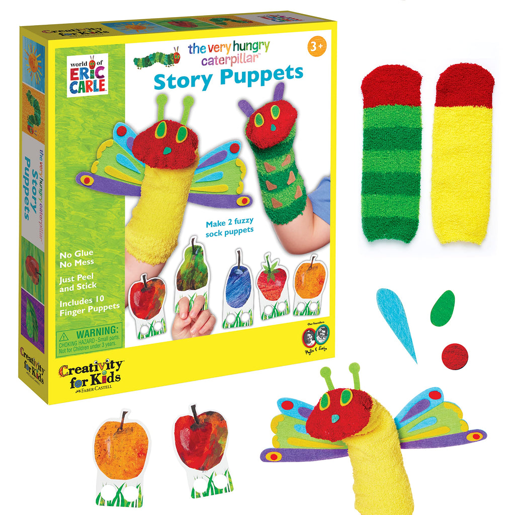 Creativity for Kids The Very Hungry Caterpillar Story Puppets: DIY Sock Puppet Kit for Toddlers (Ages 3+)