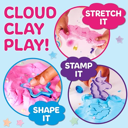 Creativity for Kids Unicorn Sensory Pack - Toddler Toys with Cloud Clay, Stamps & Figurines, Ages 3+