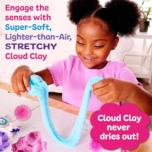 Creativity for Kids Unicorn Sensory Pack - Toddler Toys with Cloud Clay, Stamps & Figurines, Ages 3+