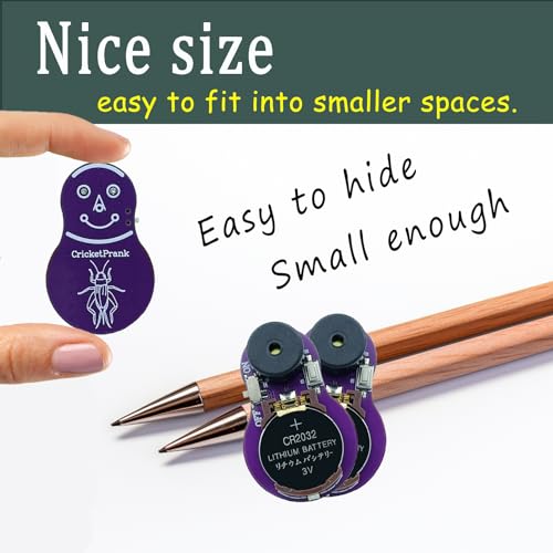 CricketPrank Noise Maker Prank (3 Pack) – Hidden Beeping Device with Random Chirp & Long Battery for Adults