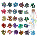 CRITALLIC 7-Piece Sharp Edge Resin Dice Mystery Set for D&D, Pathfinder, TTRPG