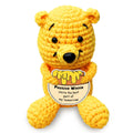 Crochet Winnie Doll with Encouragement Card - Positive Gift for Women, Students, Mental Health Support