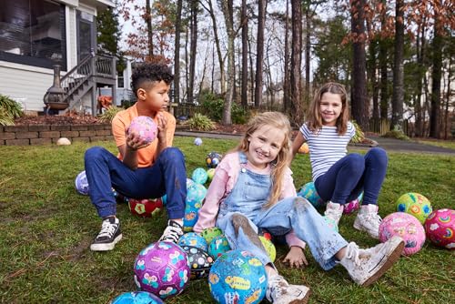 Crocodile Creek 7-Inch Space Exploration Playground Ball - Durable Rubber Kickball for Kids Ages 3+