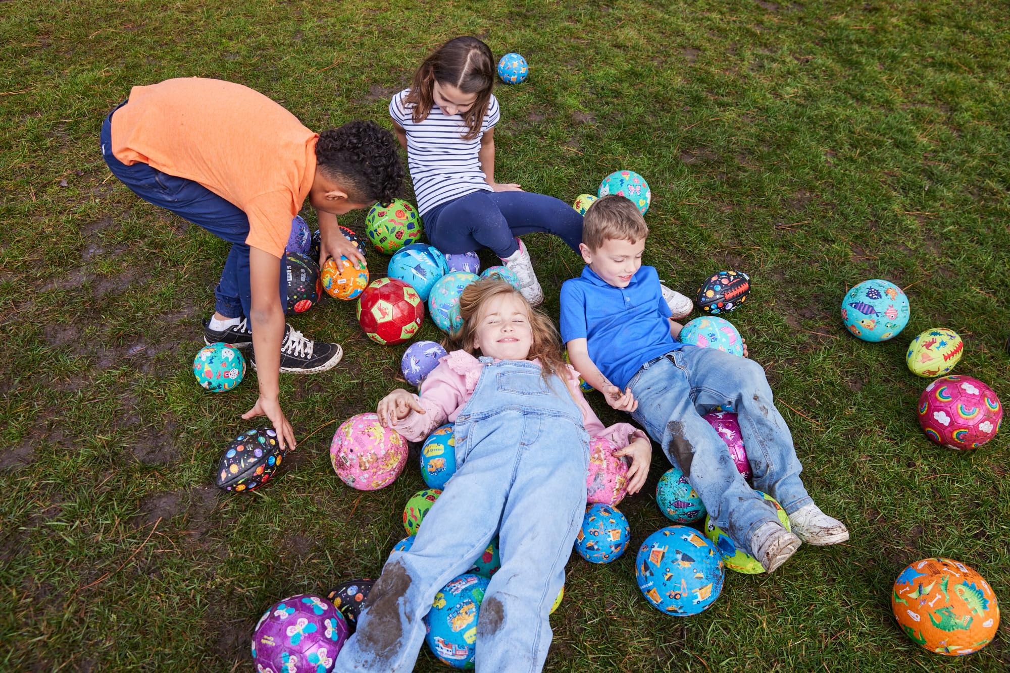 Crocodile Creek Dinosaur Playground Ball – Durable Rubber Kickball for Kids Ages 3 and Up