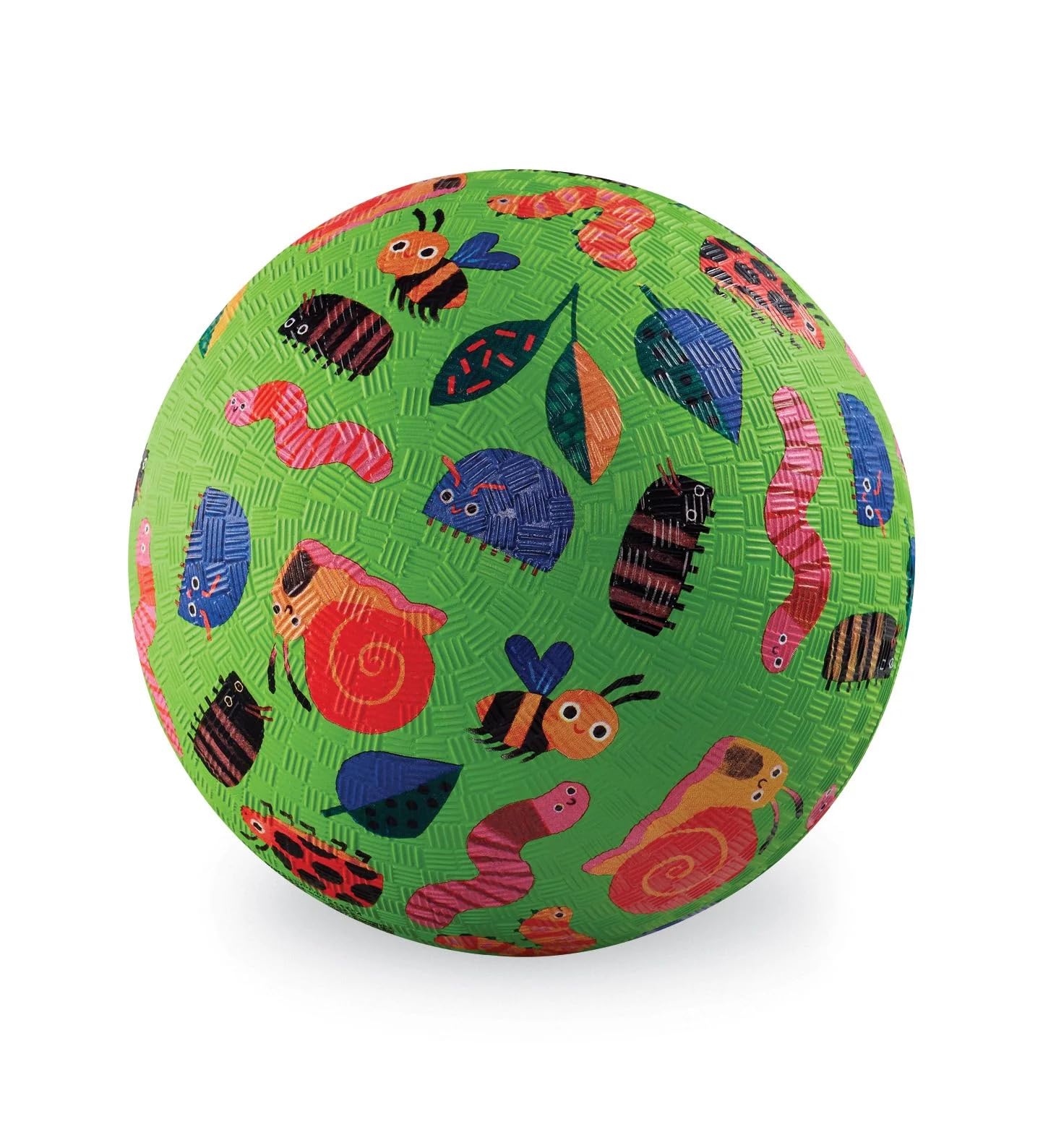 Crocodile Creek Garden Friends Playground Ball – Durable Rubber Ball for Kids 3+