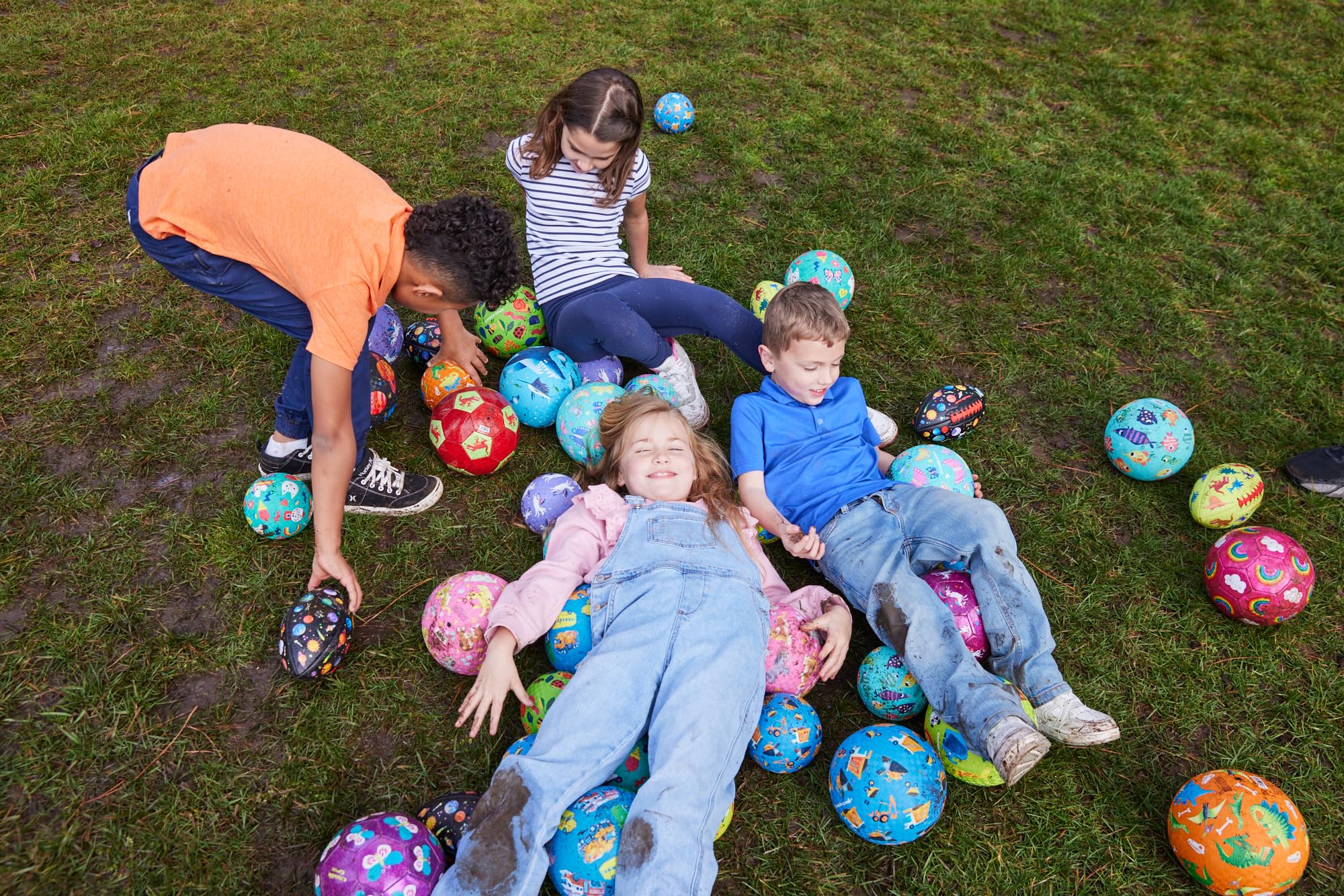 Crocodile Creek Playground Ball – Teal Fish Design – Durable Rubber for Ages 3+ – PVC-Free